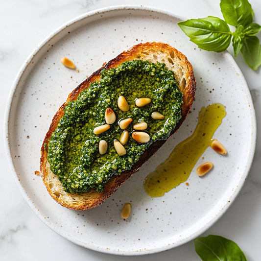 Bruschetta with Genovese Pesto - ITALY ON DEMAND