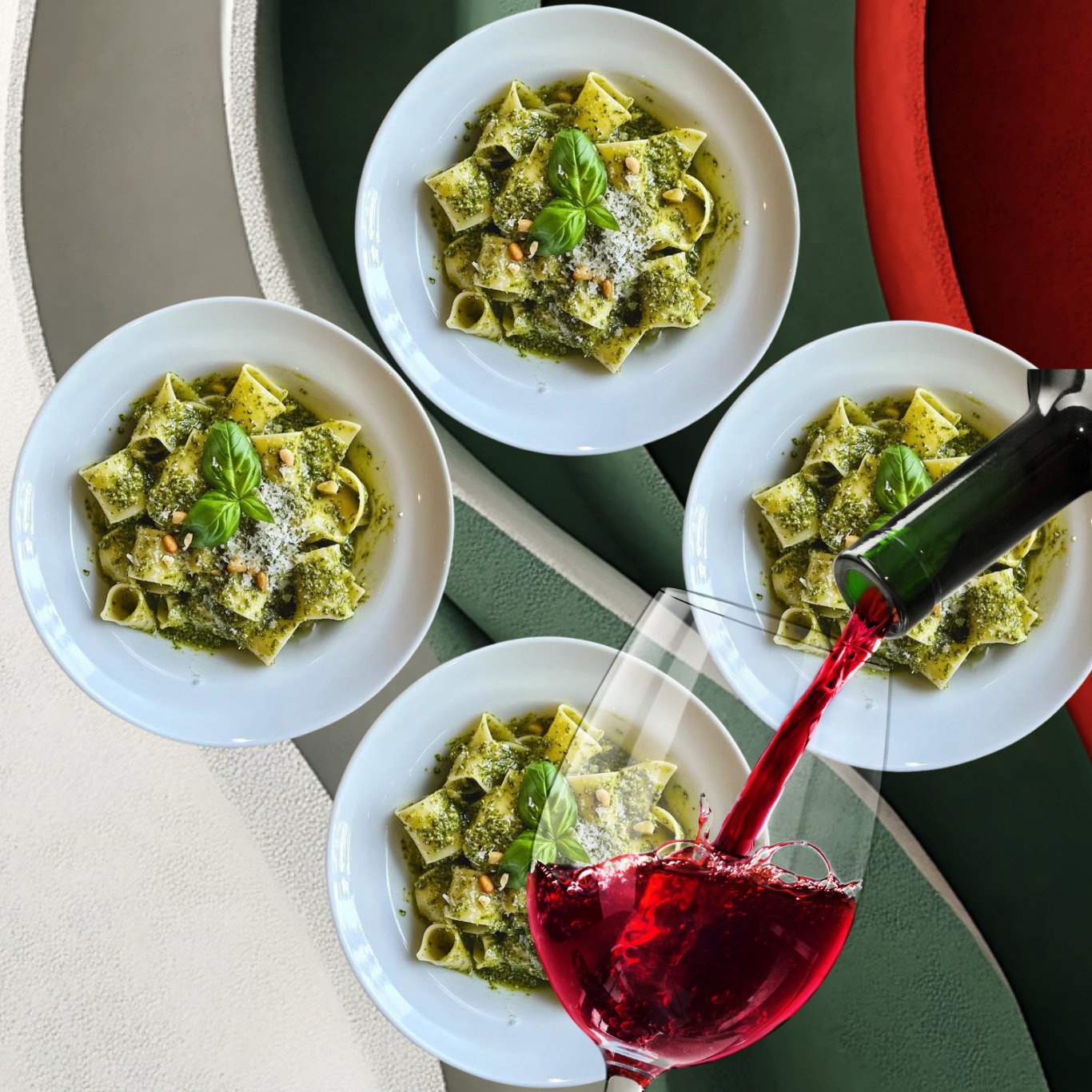 Pasta al Pesto & Chianti Experience – Home Chef Experience - ITALY ON DEMAND