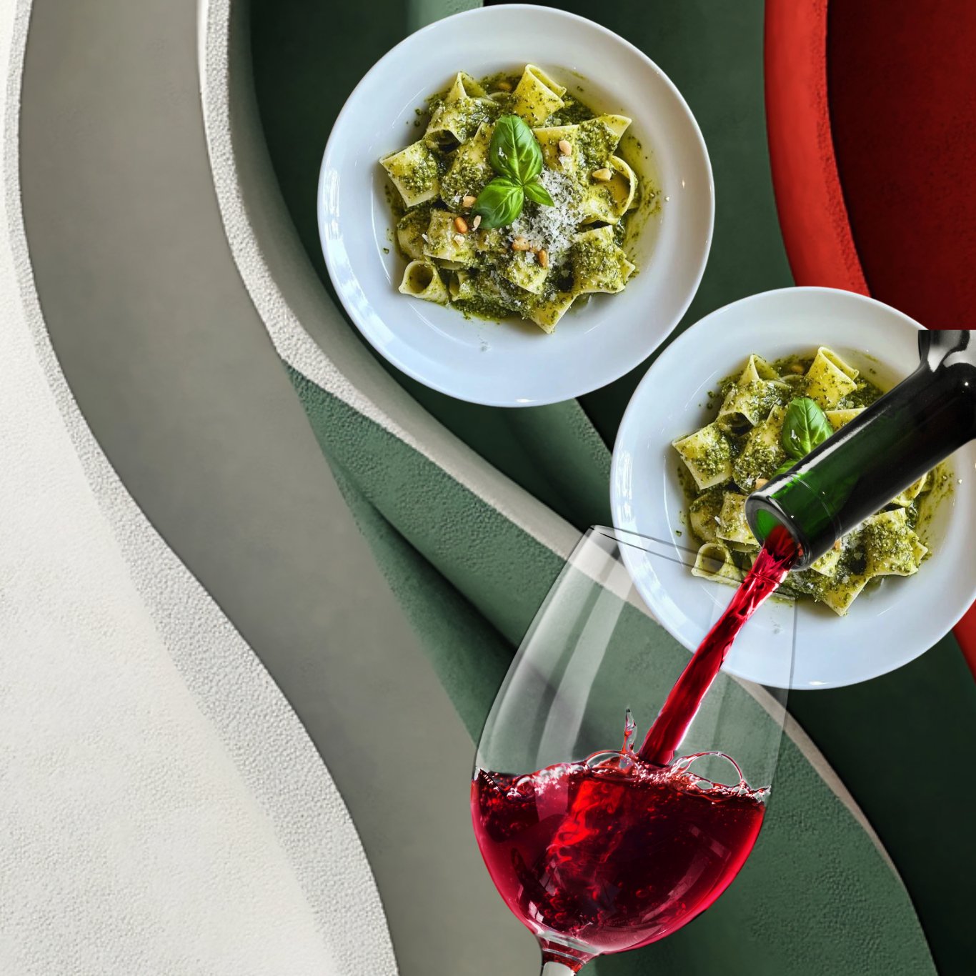 Pasta al Pesto & Chianti Experience – Home Chef Experience - ITALY ON DEMAND