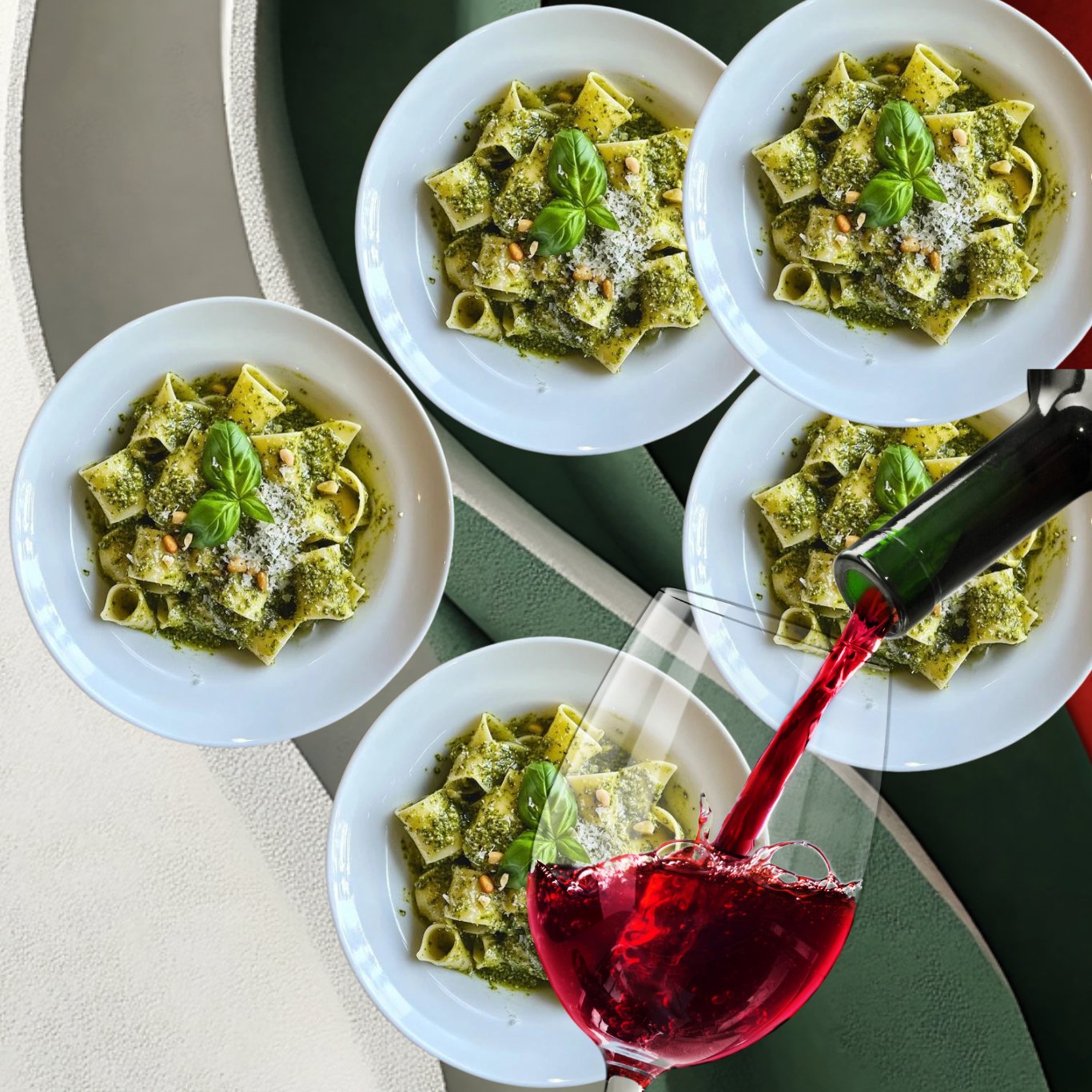 Pasta al Pesto & Chianti Experience – Home Chef Experience - ITALY ON DEMAND