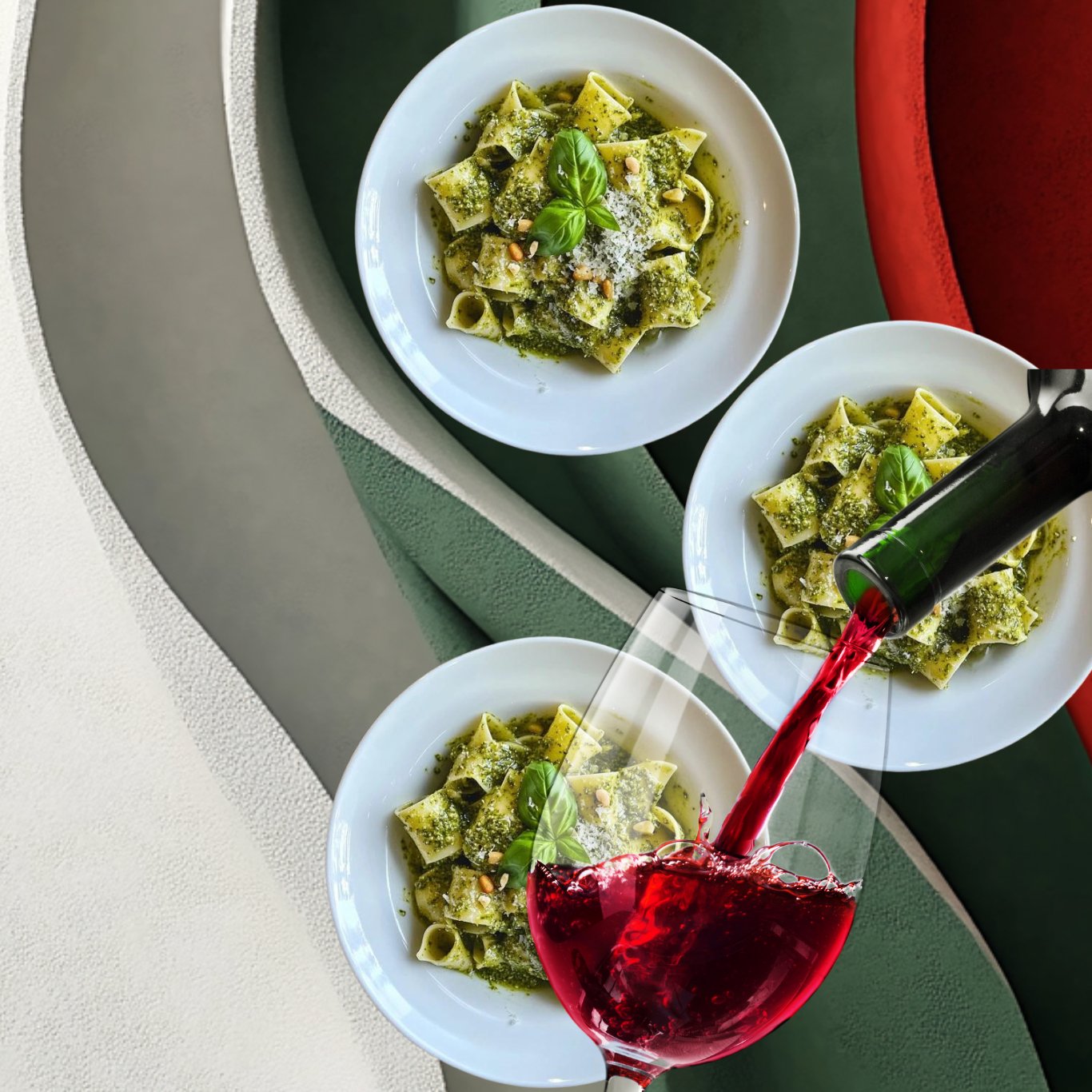 Pasta al Pesto & Chianti Experience – Home Chef Experience - ITALY ON DEMAND